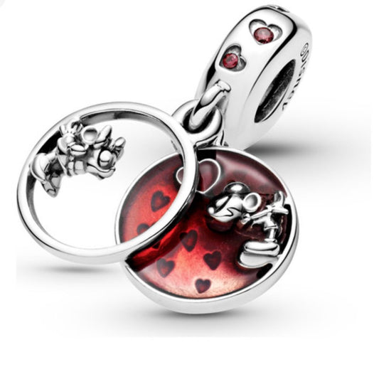 Charm mickey&minnie “love and kisses”