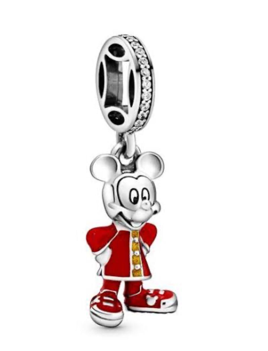 Charm Mickey atuendo rojo