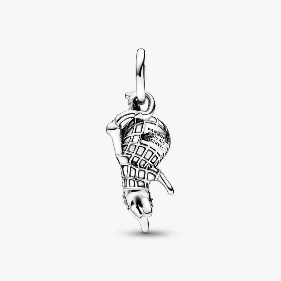 charm spiderman plata