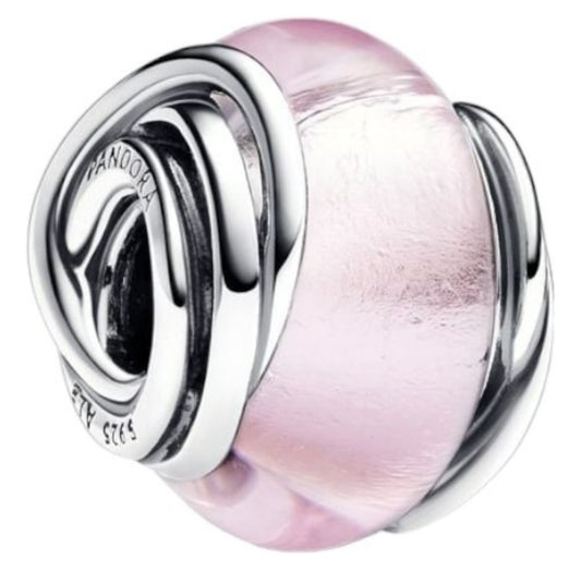 Charm murano Rosa espiral