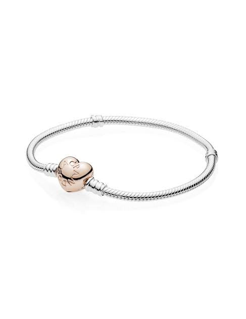 Pulsera corazón rosa